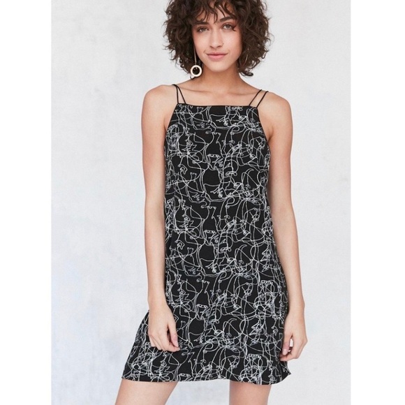 NWOT Urban Outfitters Silence + Noise Ella Abstract Sleeveless Dress - Picture 14 of 16
